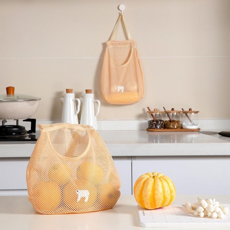 V528-PY0329-DARKBLUE-768698-202509301645-03 Vegetable Onion Potato Hanging Bag Kitchen Garlic Ginger Mesh Storage Bag - Dark Blue - Image 4