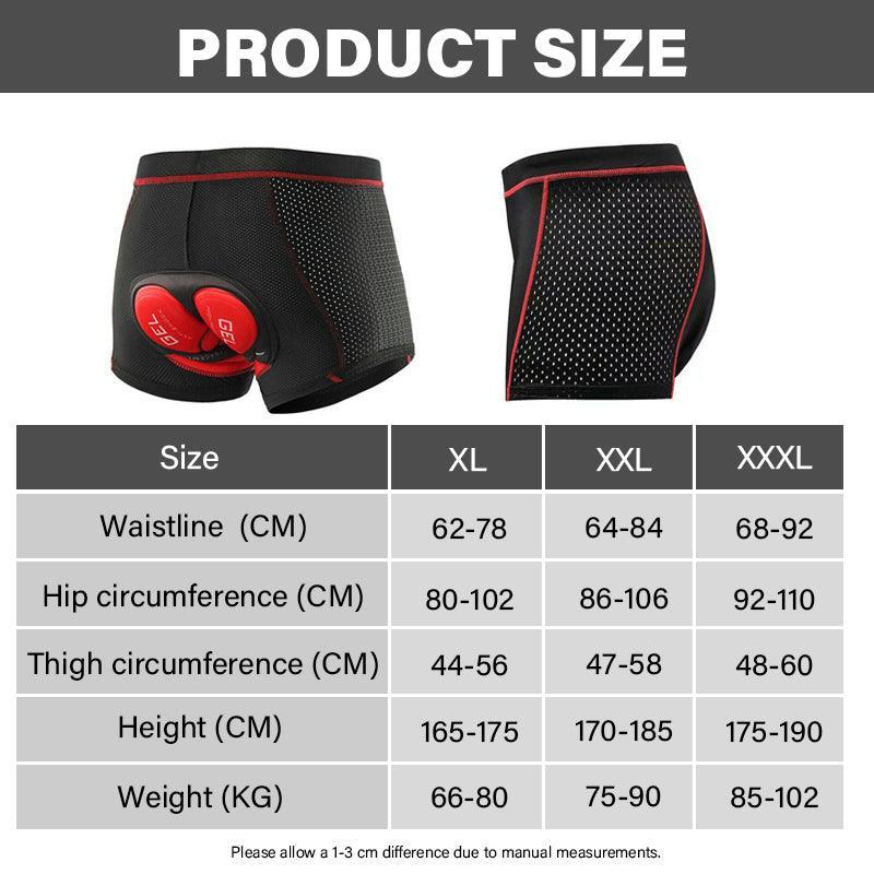 V528-RIDINGUNDERWEAR-L-54411-202510010818-02 Crocox Men'S Cycling Shorts 3D Padded Riding Underwear Quick-Dry Bicycle Pants - 2XL - Image 3