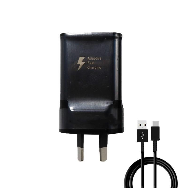 V528-S8NOTE9-CHARGER-BLACK-56026-202510011200-10 Fast Wall Charger Adapter - Samsung Galaxy S8 S9 S10/ Note 8 9 10 - Black Plug (NO CABLE) - Image 11