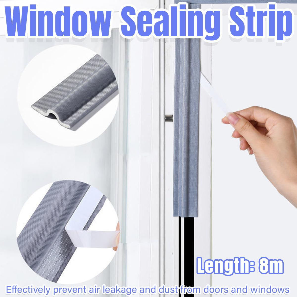 V528-SEALING-GREY-8M-143235-202509251315-00 Door Window Sealing Strip Gap Air Leakage Prevention Warmth Insulation Strip - Image 1