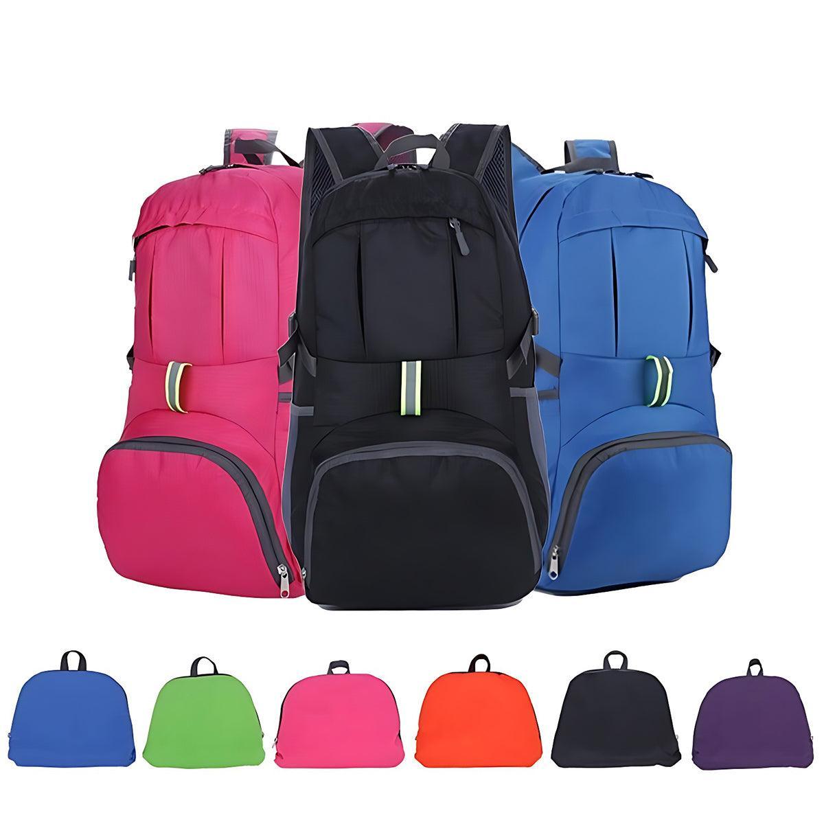 V528-TRAVELBAG-BLACK-562424-202510010800-01 35L Light Foldable Waterproof Outdoor Sports Backpack Camping Hiking Travel Bag - Black - Image 2
