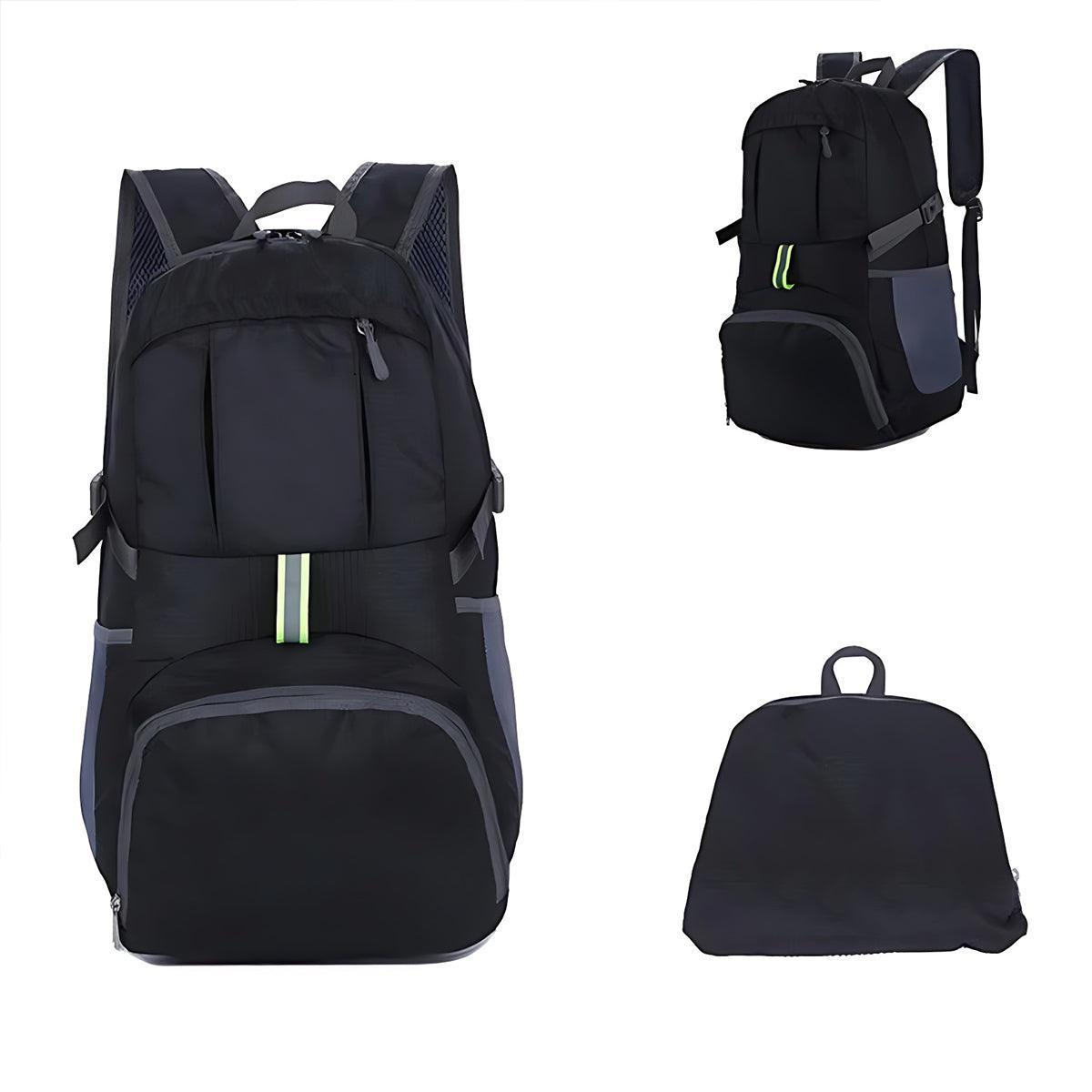 V528-TRAVELBAG-BLACK-562424-202510010800-05 35L Light Foldable Waterproof Outdoor Sports Backpack Camping Hiking Travel Bag - Black - Image 6