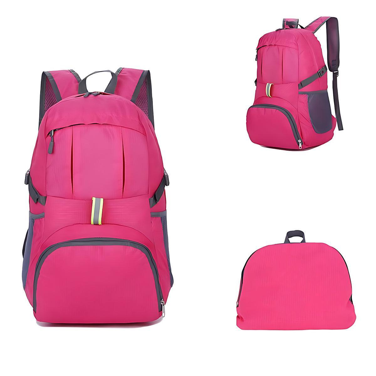 V528-TRAVELBAG-BLACK-562424-202510010800-10 35L Light Foldable Waterproof Outdoor Sports Backpack Camping Hiking Travel Bag - Black - Image 11