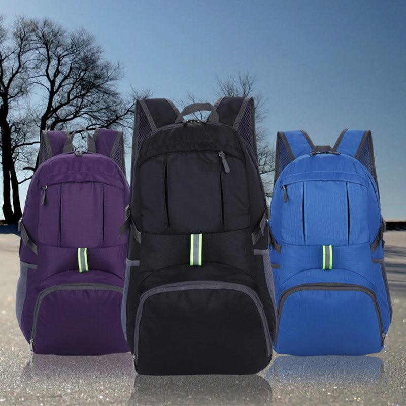 V528-TRAVELBAG-BLUE-942506-202510010800-03 35L Light Foldable Waterproof Outdoor Sports Backpack Camping Hiking Travel Bag - Blue - Image 4