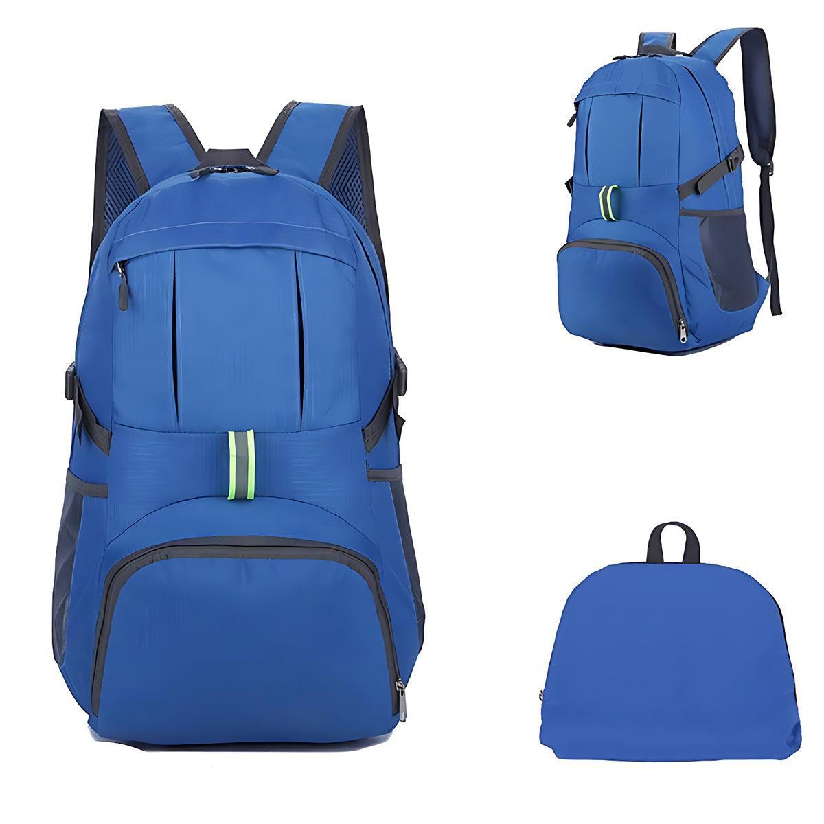 V528-TRAVELBAG-BLUE-942506-202510010800-06 35L Light Foldable Waterproof Outdoor Sports Backpack Camping Hiking Travel Bag - Blue - Image 7