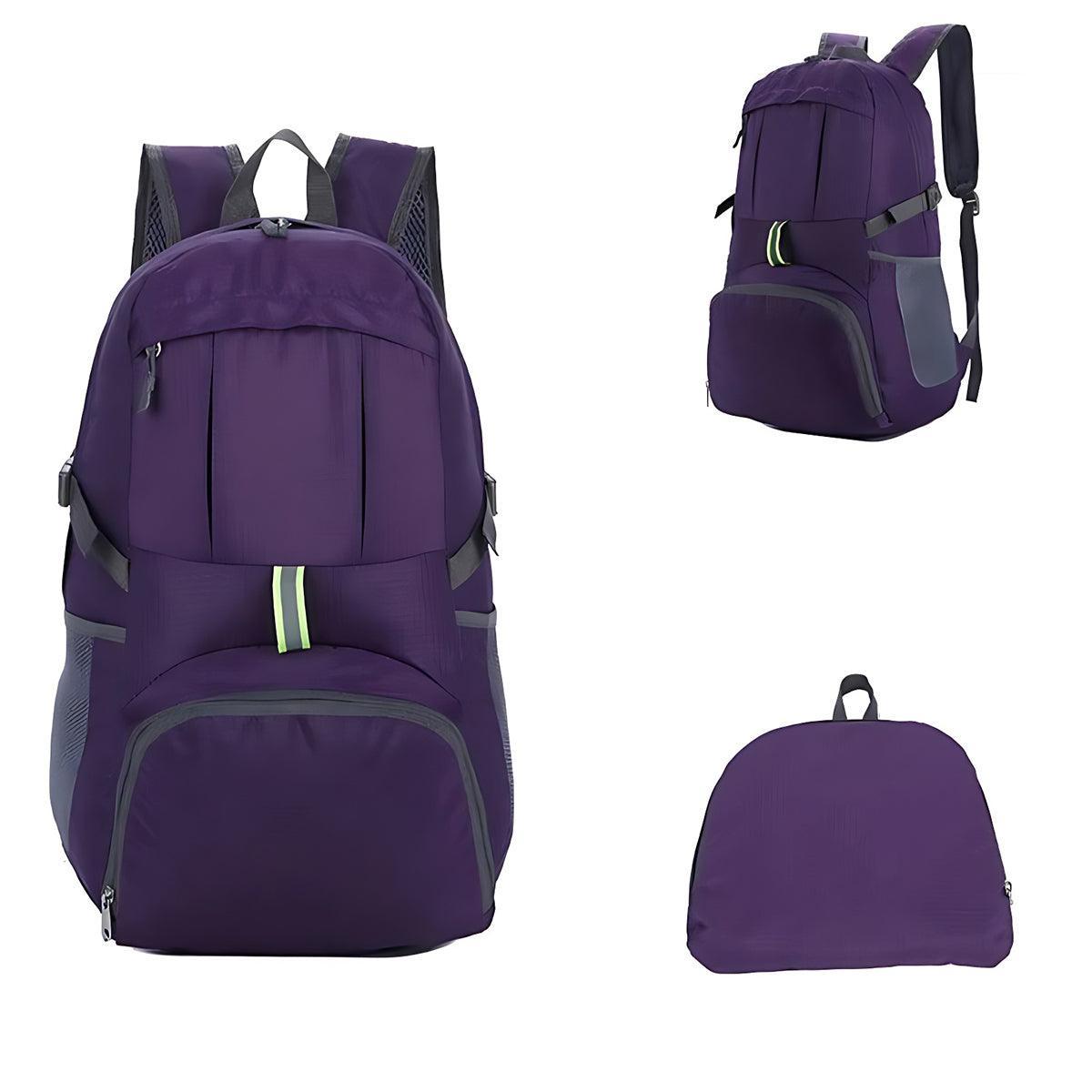 V528-TRAVELBAG-BLUE-942506-202510010800-09 35L Light Foldable Waterproof Outdoor Sports Backpack Camping Hiking Travel Bag - Blue - Image 10