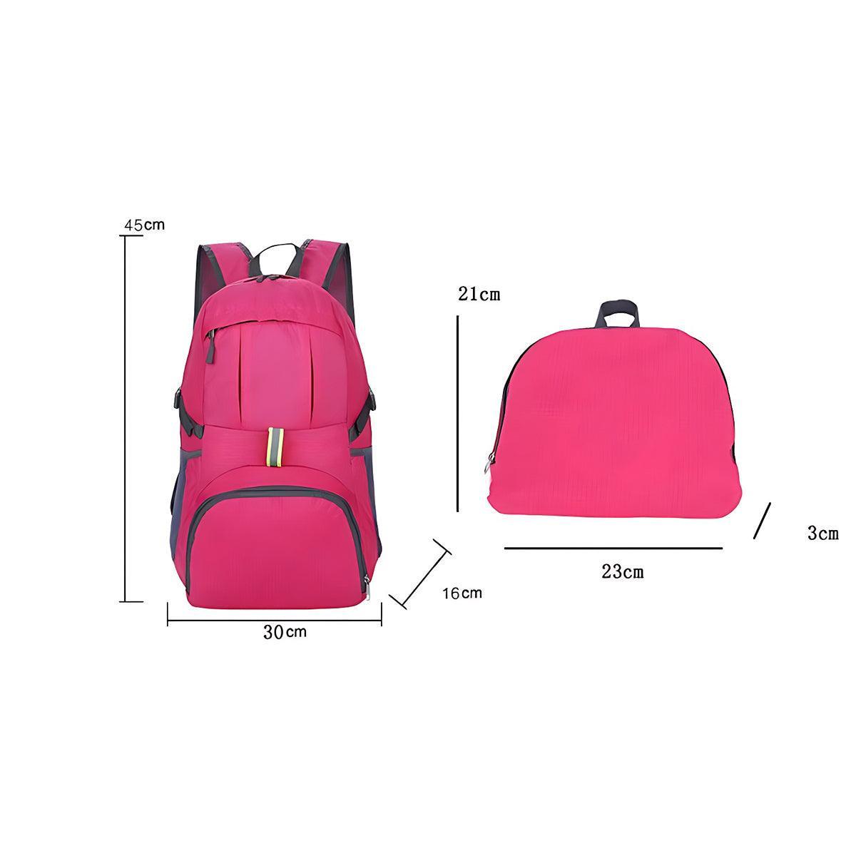 V528-TRAVELBAG-ORANGE-892405-202510010809-02 35L Light Foldable Waterproof Outdoor Sports Backpack Camping Hiking Travel Bag - Orange - Image 3