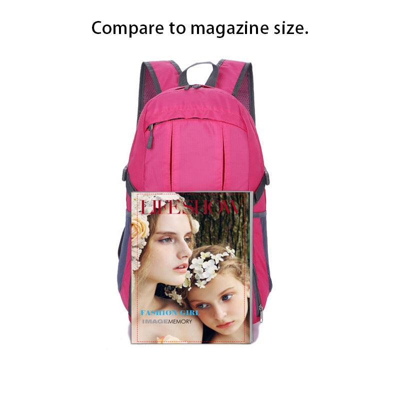 V528-TRAVELBAG-ROSERED-719034-202510010809-04 35L Light Foldable Waterproof Outdoor Sports Backpack Camping Hiking Travel Bag - Rose Red - Image 5