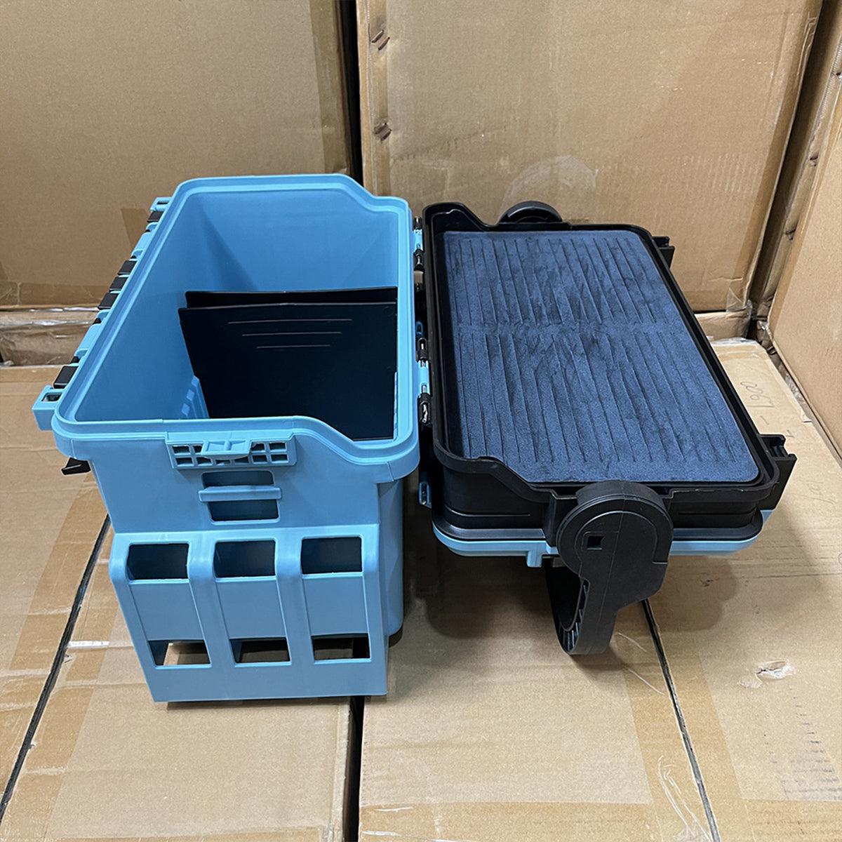 V528-VERSATILE-FISHING-BOX-GN-266068-202509301427-03 Multifunctional Fishing Tackle Box Portable Gear Storage Case Organizer Tool Box - Green - Image 4