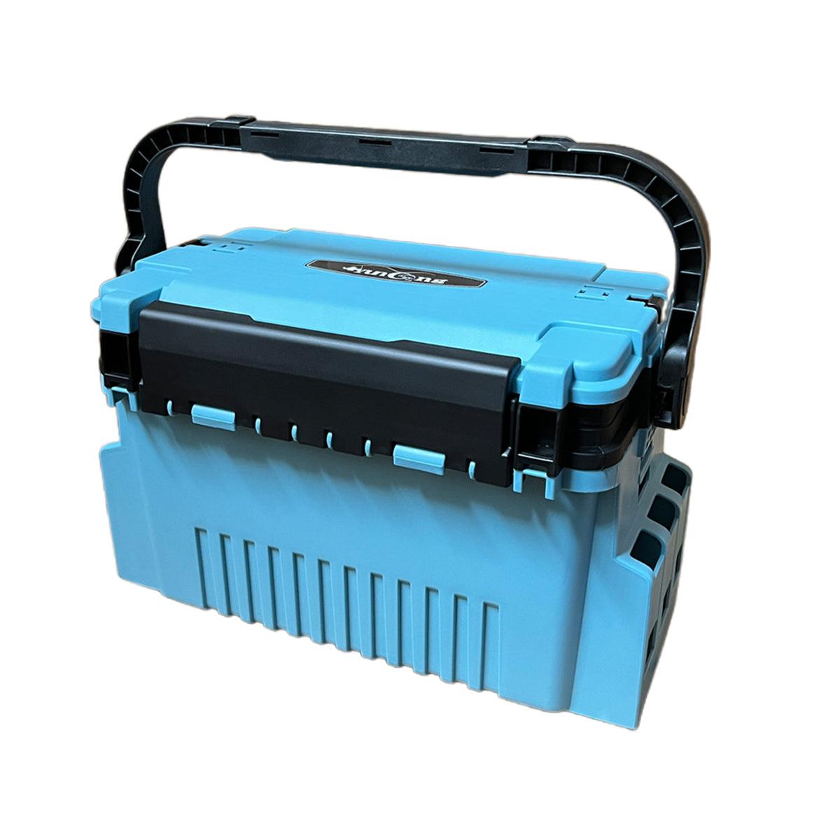 V528-VERSATILE-FISHING-BOX-GN-266068-202509301427-05 Multifunctional Fishing Tackle Box Portable Gear Storage Case Organizer Tool Box - Green - Image 6