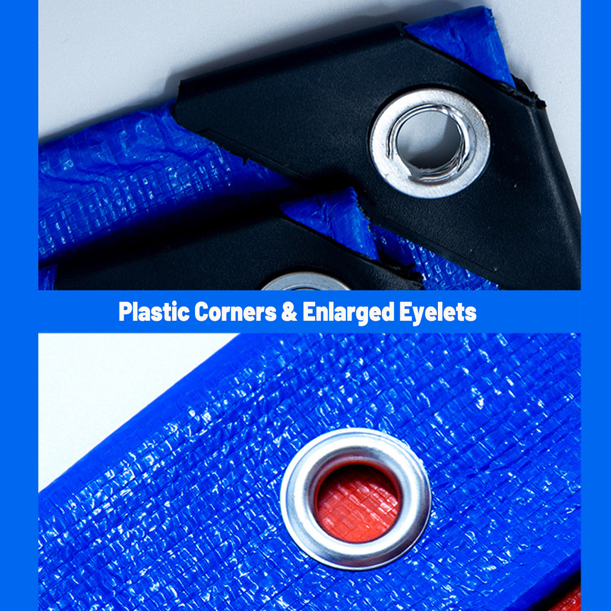 V528-WATERPROOF-CLOTH-2-2M-541441-202510010900-03 Waterproof Plastic Tarp Cover Heavy Duty Ground Sheet Rainproof Dustproof Blue - 2x2m - Image 4