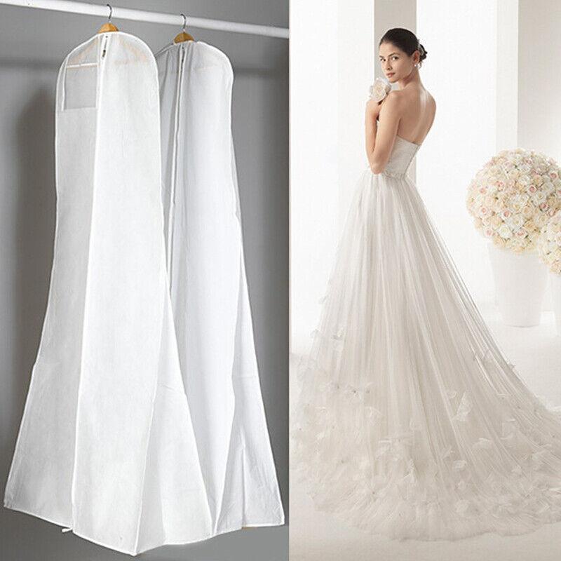 V528-WEDDINGDRESSBAG-966900-202509291600-02 White Extra Large Wedding Dress Bridal Gown Garment Breathable Cover Storage Bag - Image 3