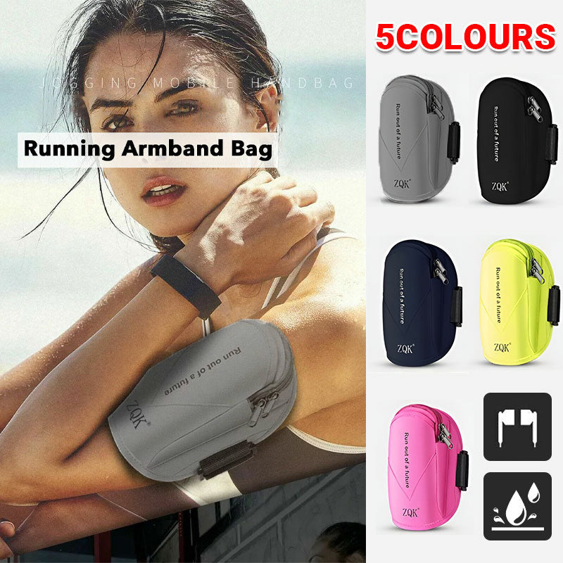 V528-WRISTBAG-BLUE-89643-202509301609-00 Universal Outdoor Sports Armband Case Phone Holder Gym Running Jogging Arm Band - Navy - Image 1