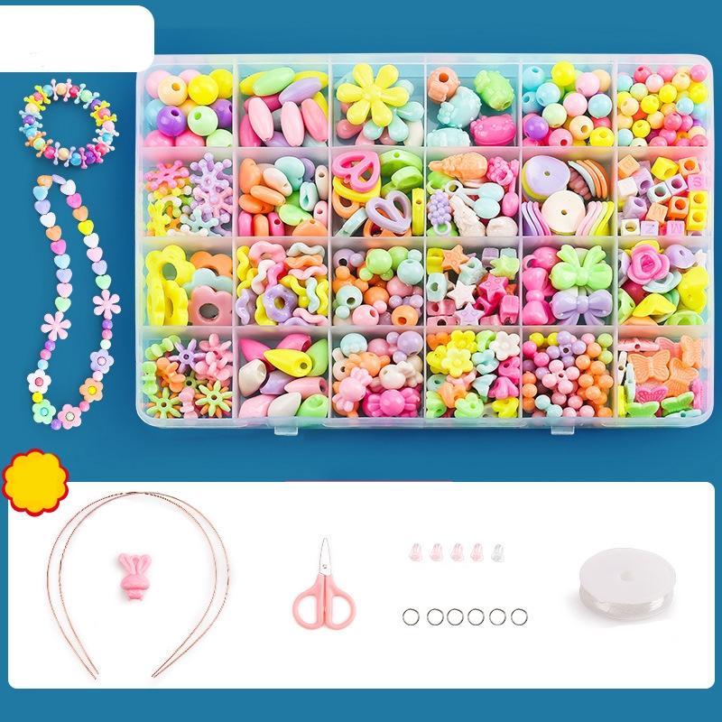 V562-0124852060DBT-202508280115-00 Diy Beaded Jewelry Set For Kids 24 Grids - Image 1