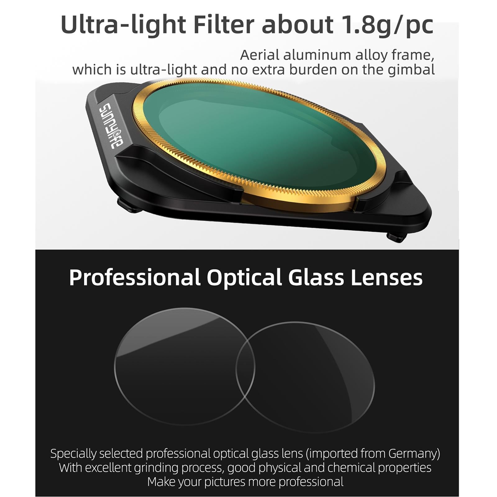 V562-0230POD-202508271931-04 4-in-1 Nd Lens Filters for Dji Air 2s - Nd8pl Nd16pl Nd32pl Nd64pl - Image 5