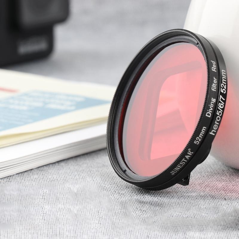 V562-0680ACD-202508272015-02 52mm Lens Filter Kit for Gopro Hero 7 / 6 / 5 with Adapter and Cap - Image 3