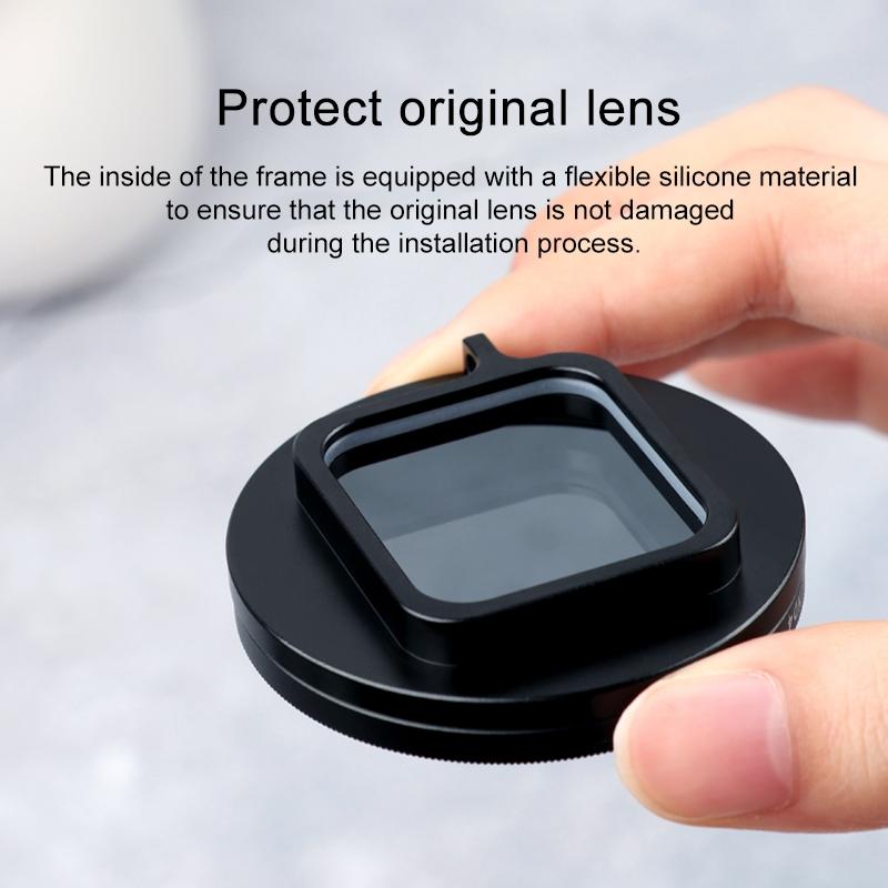 V562-0680ACD-202508272015-03 52mm Lens Filter Kit for Gopro Hero 7 / 6 / 5 with Adapter and Cap - Image 4
