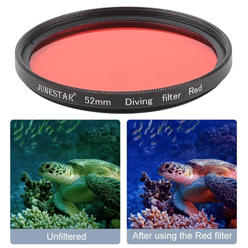 V562-0680ACD-202508272015-09 52mm Lens Filter Kit for Gopro Hero 7 / 6 / 5 with Adapter and Cap - Image 10