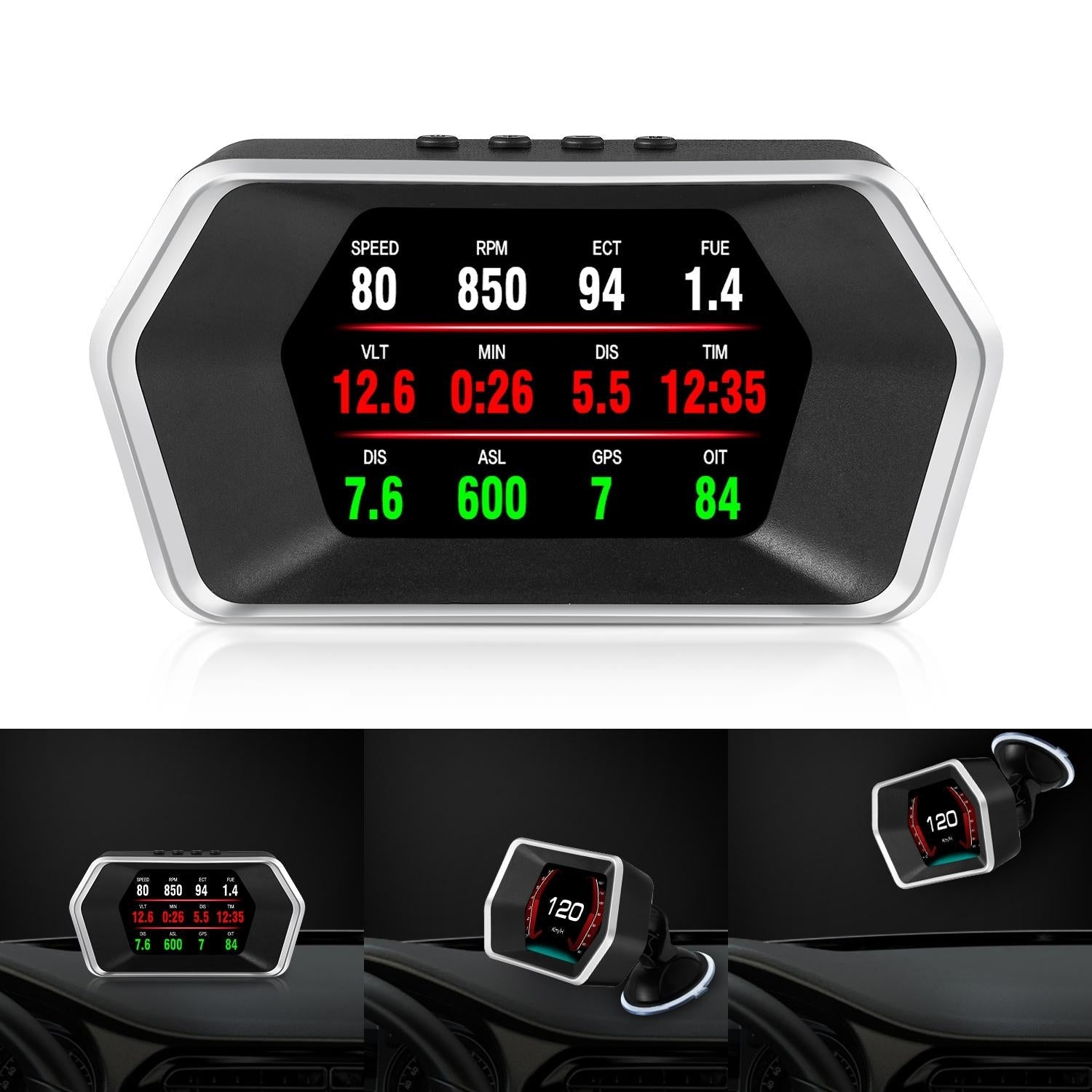 V562-123900ADE-202508271941-00 Car Hud Head Up Display Gps Speed Meter Obd2 Fault Code Eliminator - Image 1