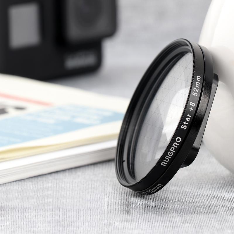 V562-1680ACD-202508272246-02 52mm 8x Filter Kit for Gopro Hero 7 / 6 / 5 with Adapter and Lens Cap - Image 3