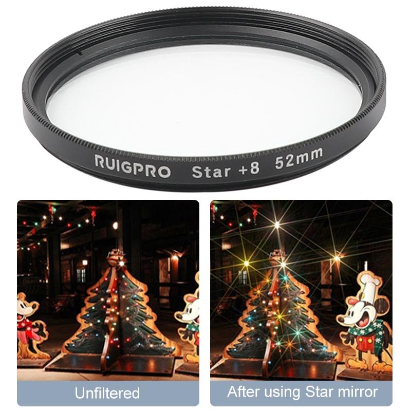 V562-1680ACD-202508272246-09 52mm 8x Filter Kit for Gopro Hero 7 / 6 / 5 with Adapter and Lens Cap - Image 10
