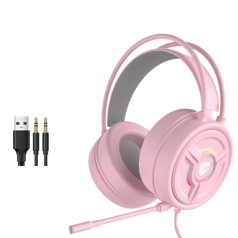 V562-2007171060DBT-202508280046-01 Psh-200 Wired Gaming Headset With Mic 3.5Mm Pink - Image 2