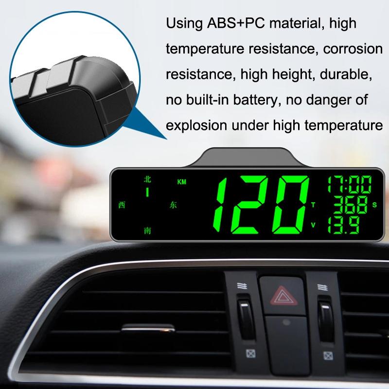 V562-2019752060DBT-202508272305-06 9 Inch Car Hud Gps Speedometer W / Compass Multifunction Display - Image 7