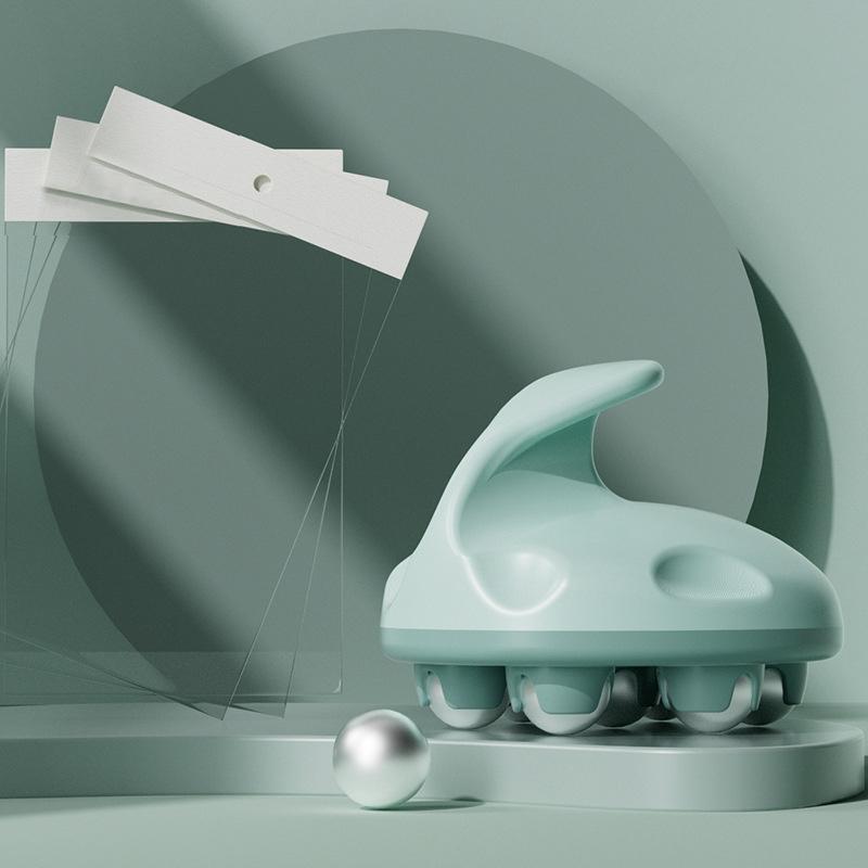 V562-2037342060DBT-202508280506-00 Green Steel Ball Abdominal Massager For Calf Muscles - Image 1