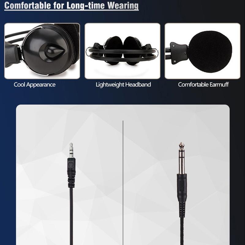 V562-2094191060DBT-202508280611-05 Online Class Headset 1.6M Cable Black 6.5Mm - Image 6
