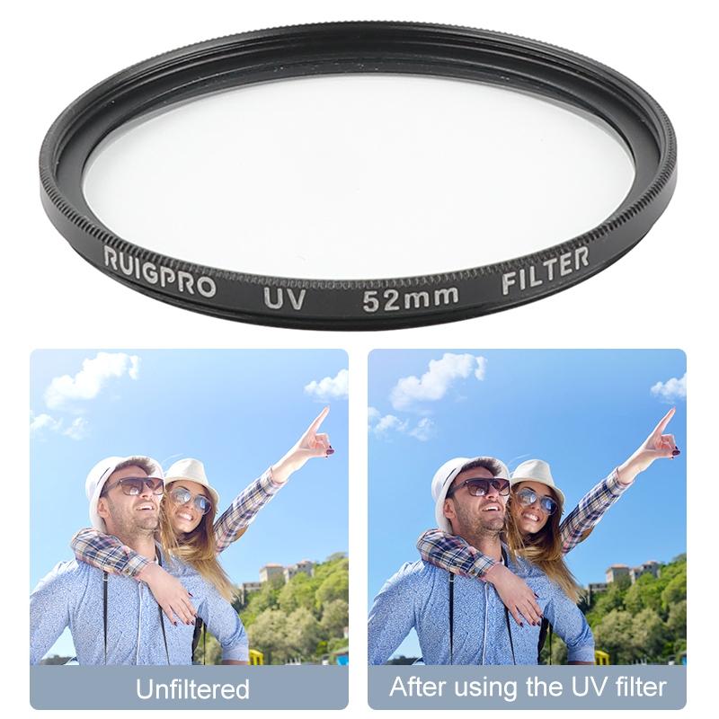 V562-2680ACD-202508280711-09 52mm Professional Filter Set for Gopro Hero 7 / 6 / 5 with Adapter and Lens Cap - Image 10
