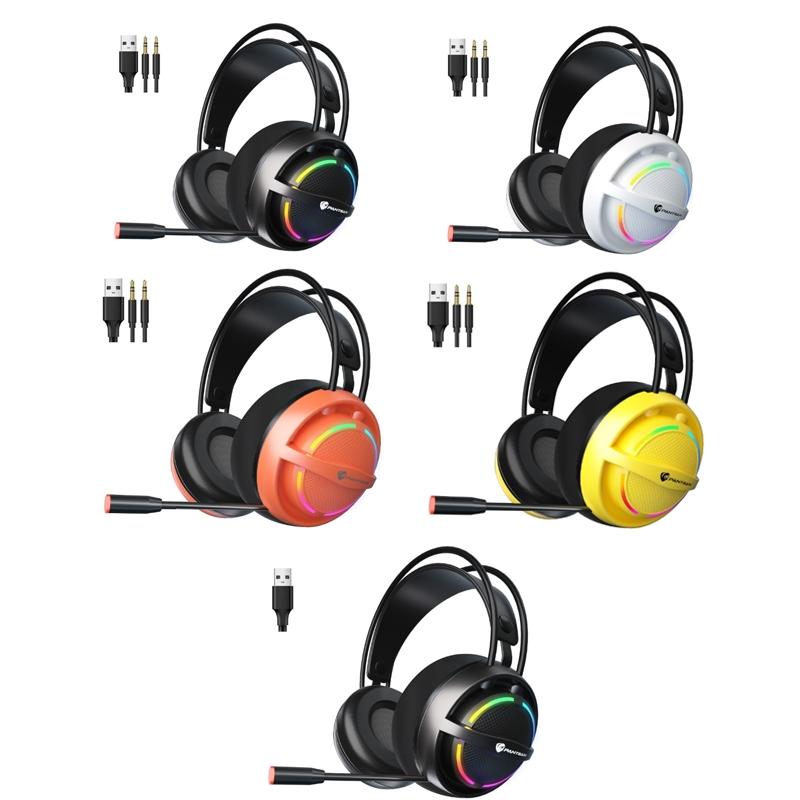 V562-3039171060DBT-202508280326-02 Psh-100 Gaming Earphones With Mic 3.5Mm Orange - Image 3