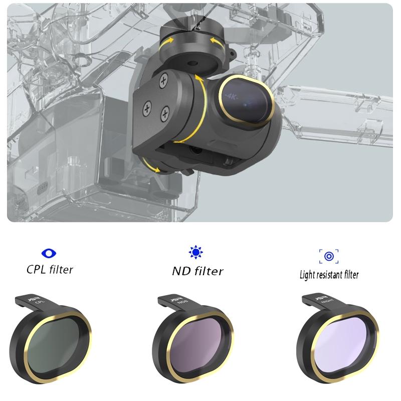 V562-308528100ADE-202508272135-04 5-in-1 Lens Filter Kit for Fimi X8 Mini Drone - Nd4 Nd8 Nd16 Nd32 Stars - Image 5