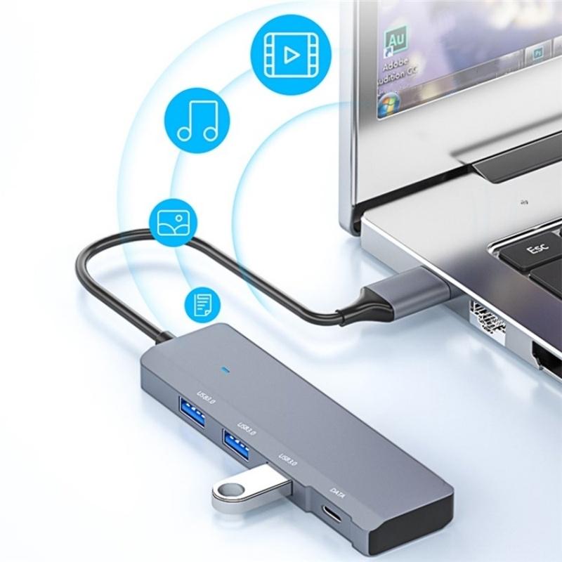 V562-3166200AYS-202508280640-04 Aluminum Usb 3.0 + Type-C Hub Adapter - Image 5