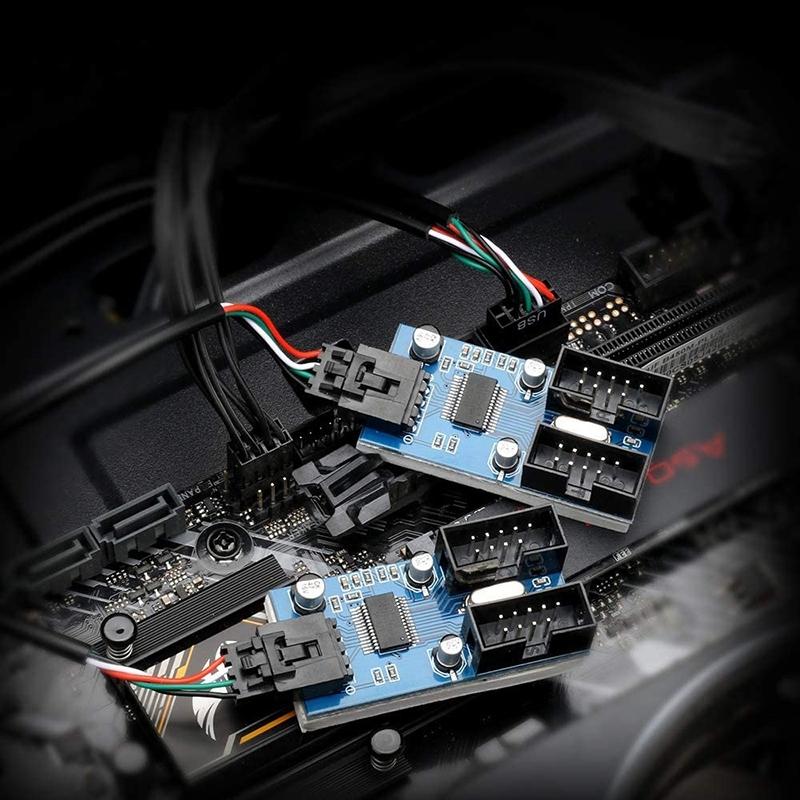 V562-4412CP-202508280347-04 9-Pin Usb2.0 Hub Adapter With Splitter - Image 5