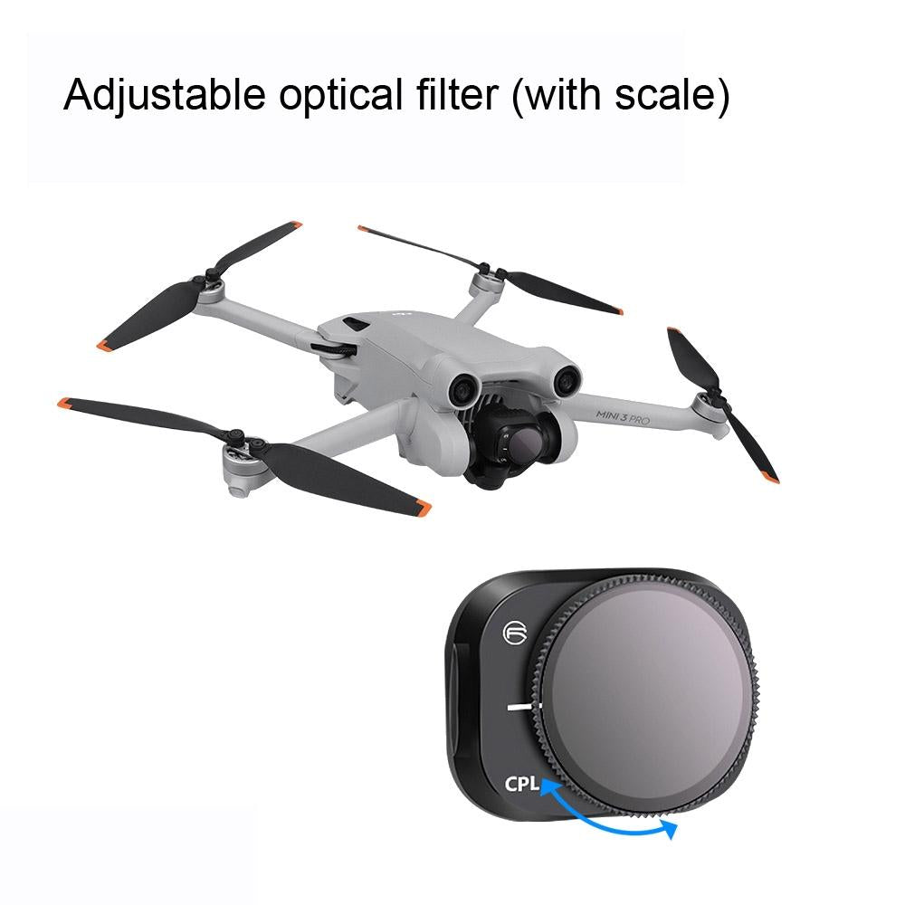 V562-6026142060DBT-202508272127-04 Adjustable Aluminum Filter for Dji Mini 3 Pro - Nd64 - Image 5