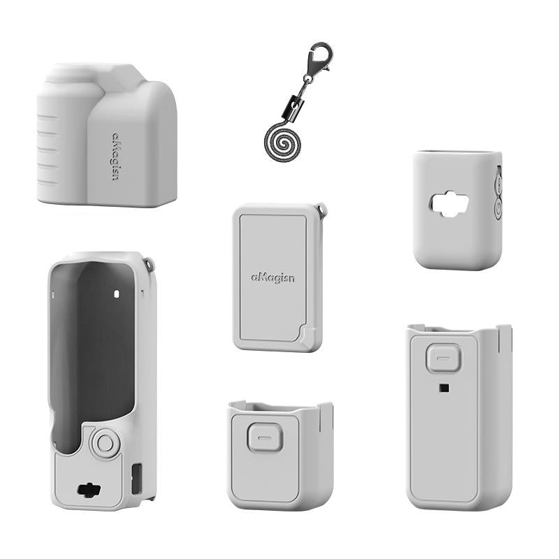 V562-6075554060DBT-202508280530-01 5-in-1 Silicone Case for Dji Pocket 3 Camera Accessories - 7 In 1 Gray - Image 2