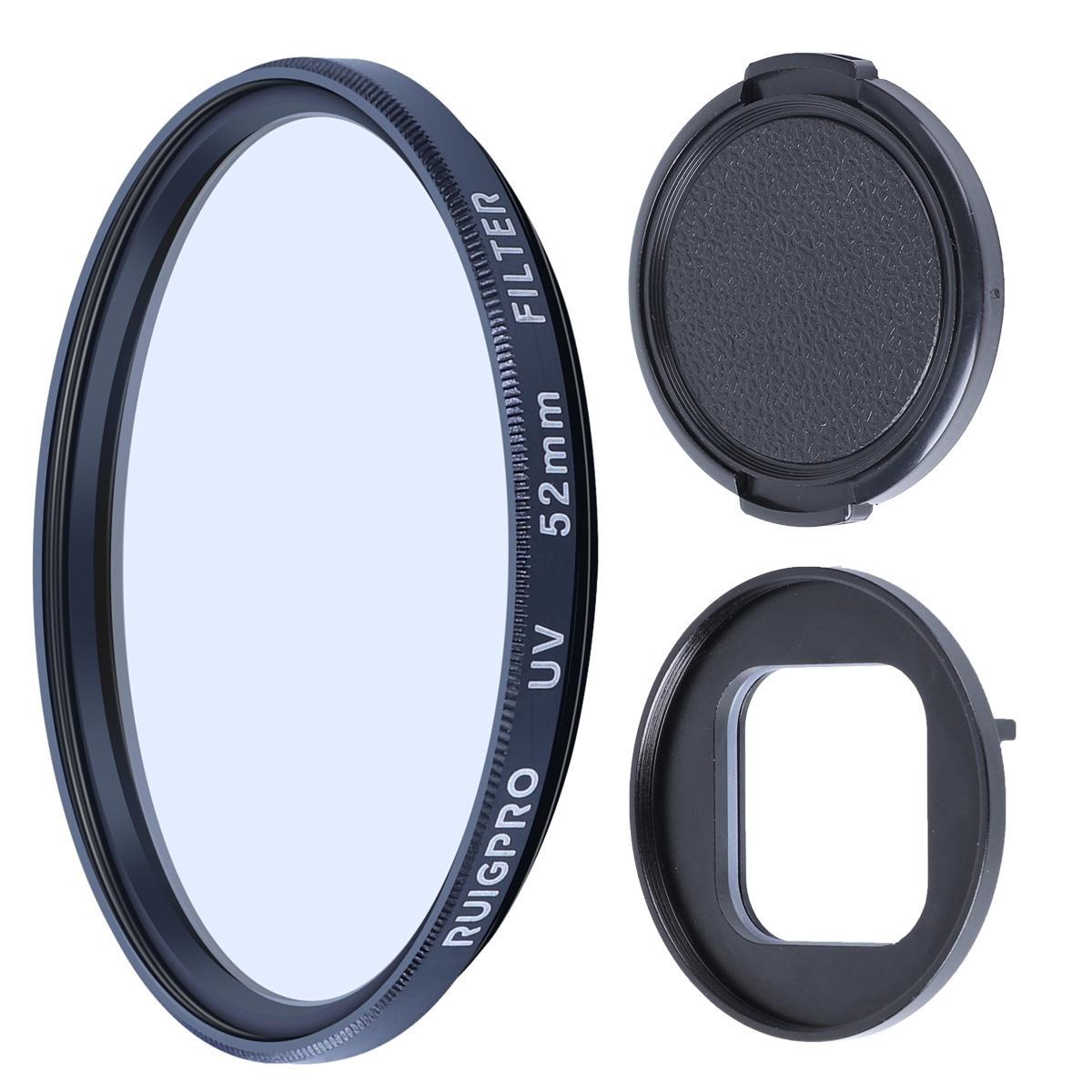 V562-6411ACD-202508272211-01 52mm Uv Lens Filter with Adapter Ring and Cap for Gopro Hero10 / 9 - Image 2