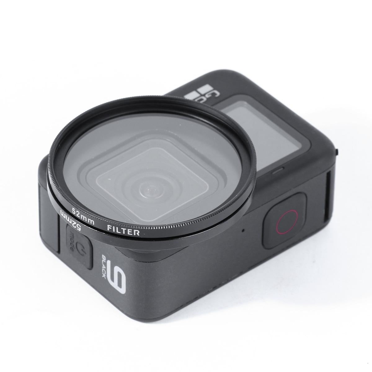 V562-7411ACD-202508272036-03 52mm Cpl Lens Filter with Adapter Ring and Cap for Gopro Hero10 / 9 - Image 4