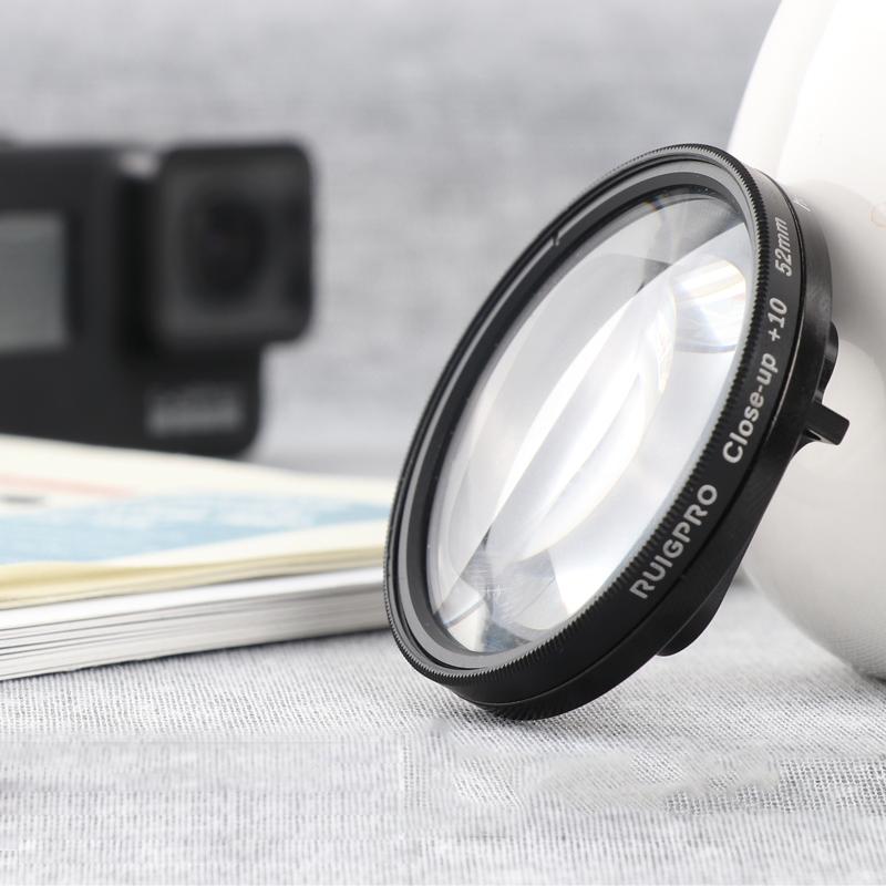 V562-7580ACD-202508271910-01 52mm Professional Filter Set for Gopro Hero 7 / 6 / 5 with Adapter and Lens Cap - Image 2