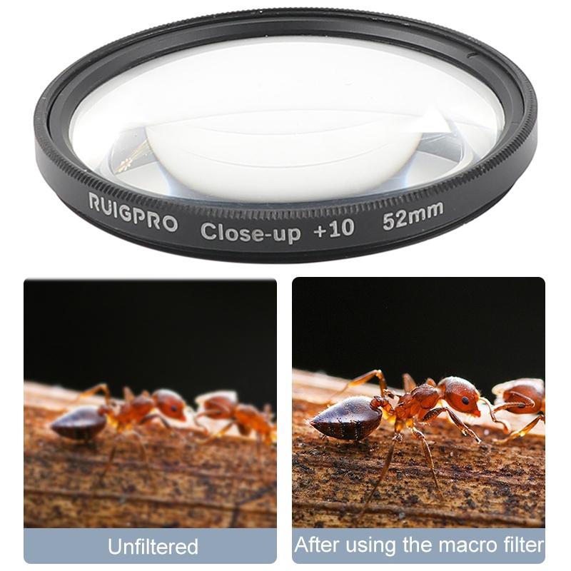 V562-7580ACD-202508271910-09 52mm Professional Filter Set for Gopro Hero 7 / 6 / 5 with Adapter and Lens Cap - Image 10