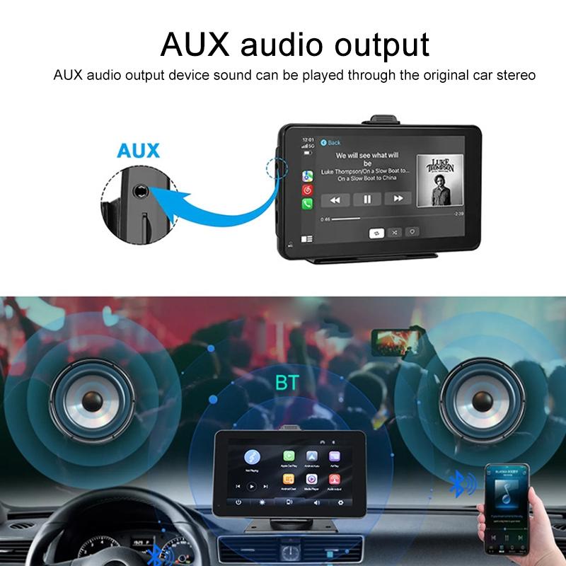 V562-9192RAC-202508271115-06 7 Wireless Carplay Car Navigator with Smart Driving Recorder - Image 7