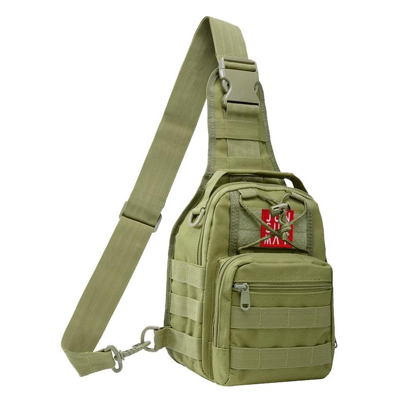 V562-A100168100AYS-202508282246-10 Waterproof Crossbody Chest Pack For Outdoor Sports Lightweight & Durable - Khaki - Image 11
