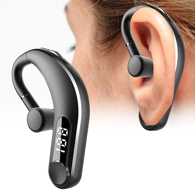 V562-A1003714060DBT-202508271141-02 Waterproof Bluetooth Earphones with Led Display - Black - Image 3