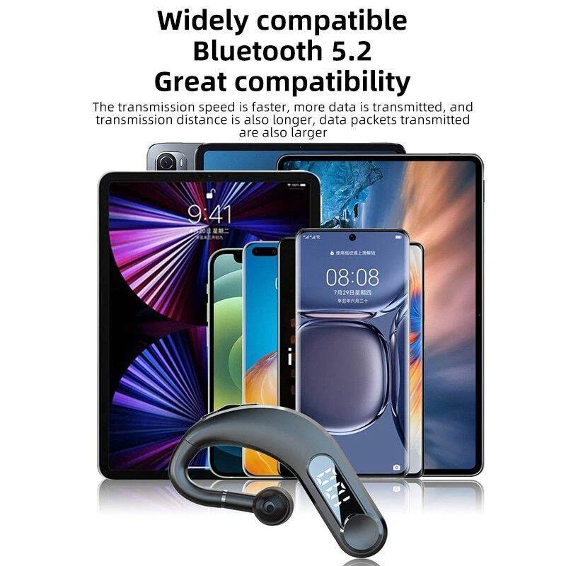 V562-A1003714060DBT-202508271141-04 Waterproof Bluetooth Earphones with Led Display - Black - Image 5