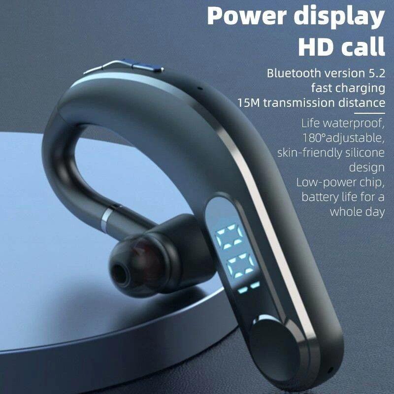 V562-A1003714060DBT-202508271141-05 Waterproof Bluetooth Earphones with Led Display - Black - Image 6