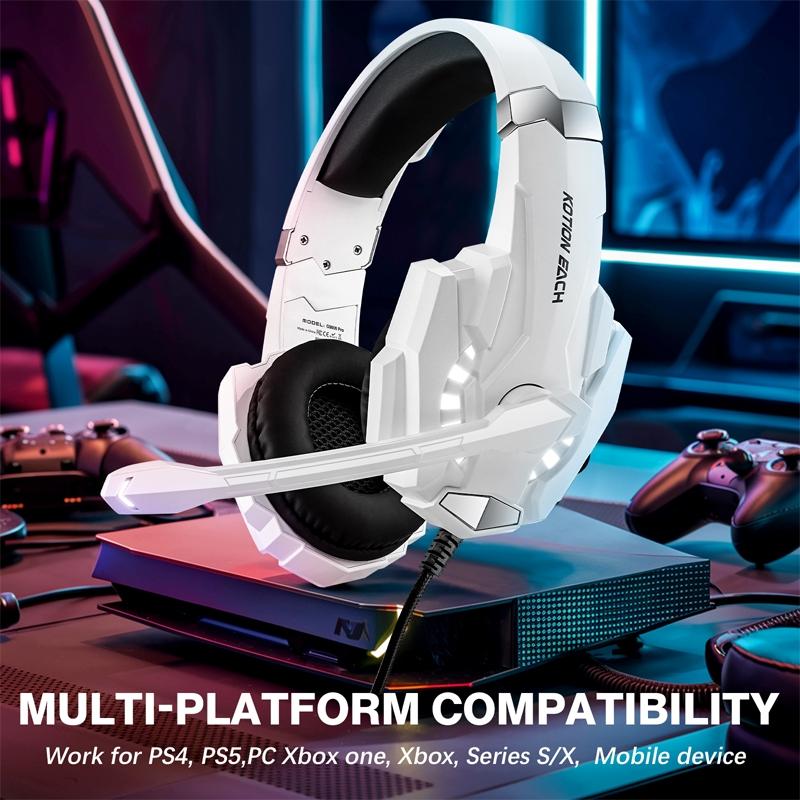 V562-A100644700ADE-202508292216-06 Pro Gaming Headset With Mic 2.1M Cable - Black - Image 7