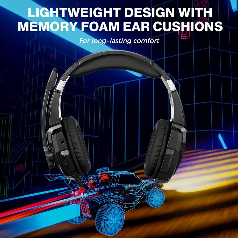 V562-A100644700ADE-202508292216-13 Pro Gaming Headset With Mic 2.1M Cable - Black - Image 14