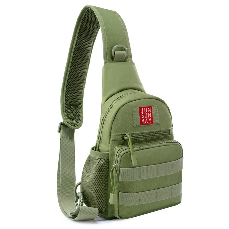 V562-A100758100AYS-202508290126-09 Waterproof Crossbody Chest Pack For Outdoor Sports Lightweight & Durable - Khaki - Image 10
