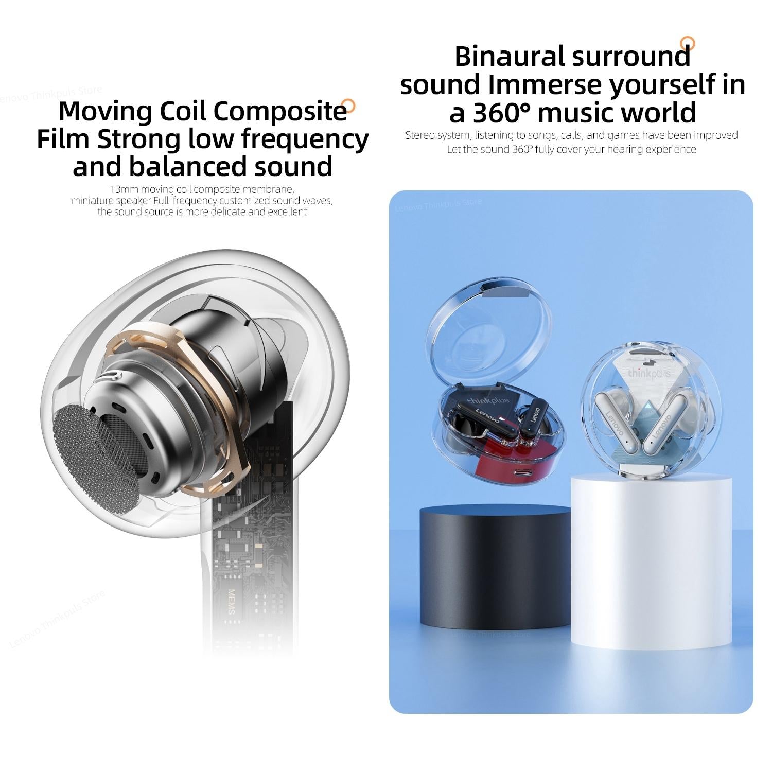 V562-A102378300ADE-202508280830-05 Wireless Bluetooth 5.2 Earbuds with Noise Reduction and Mic - Black - Image 6