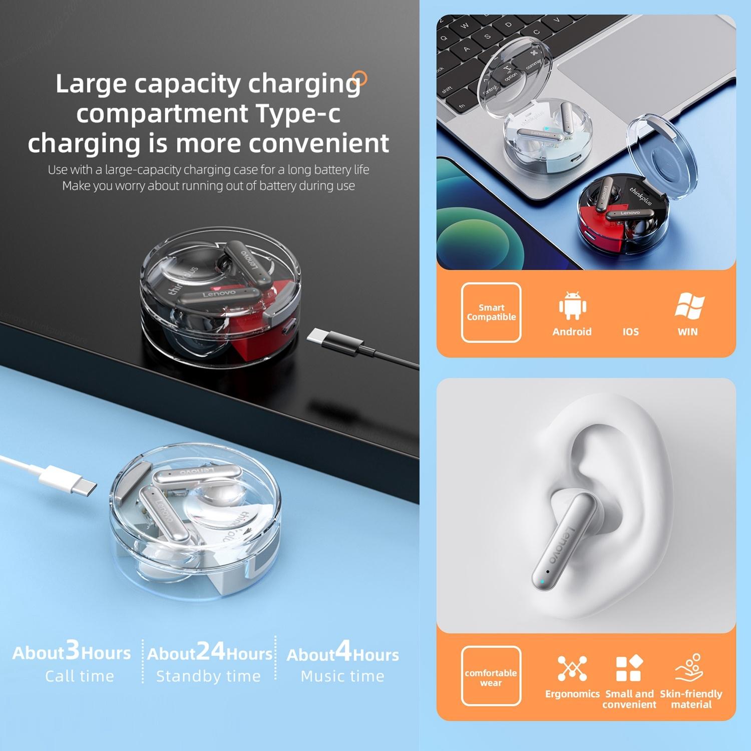 V562-A102378300ADE-202508280830-09 Wireless Bluetooth 5.2 Earbuds with Noise Reduction and Mic - Black - Image 10